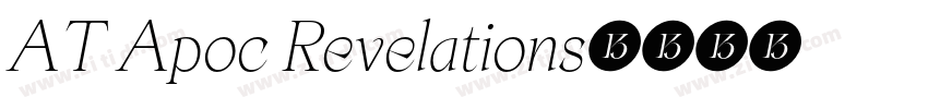 AT Apoc Revelations字体转换